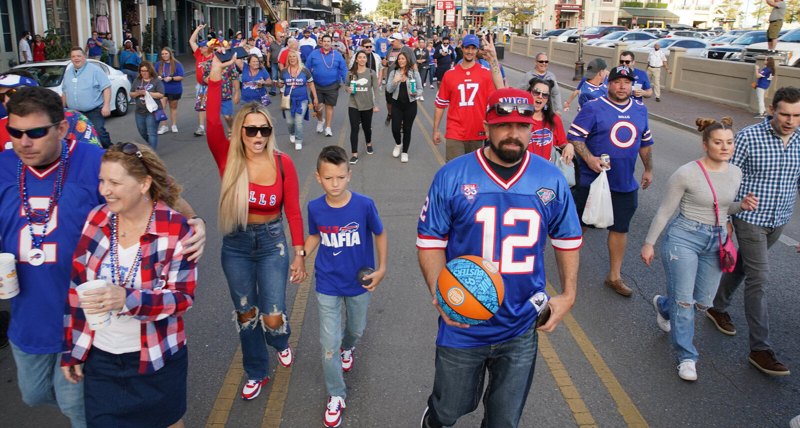 Buffalo Bills packers of NOLA Takeover Parade